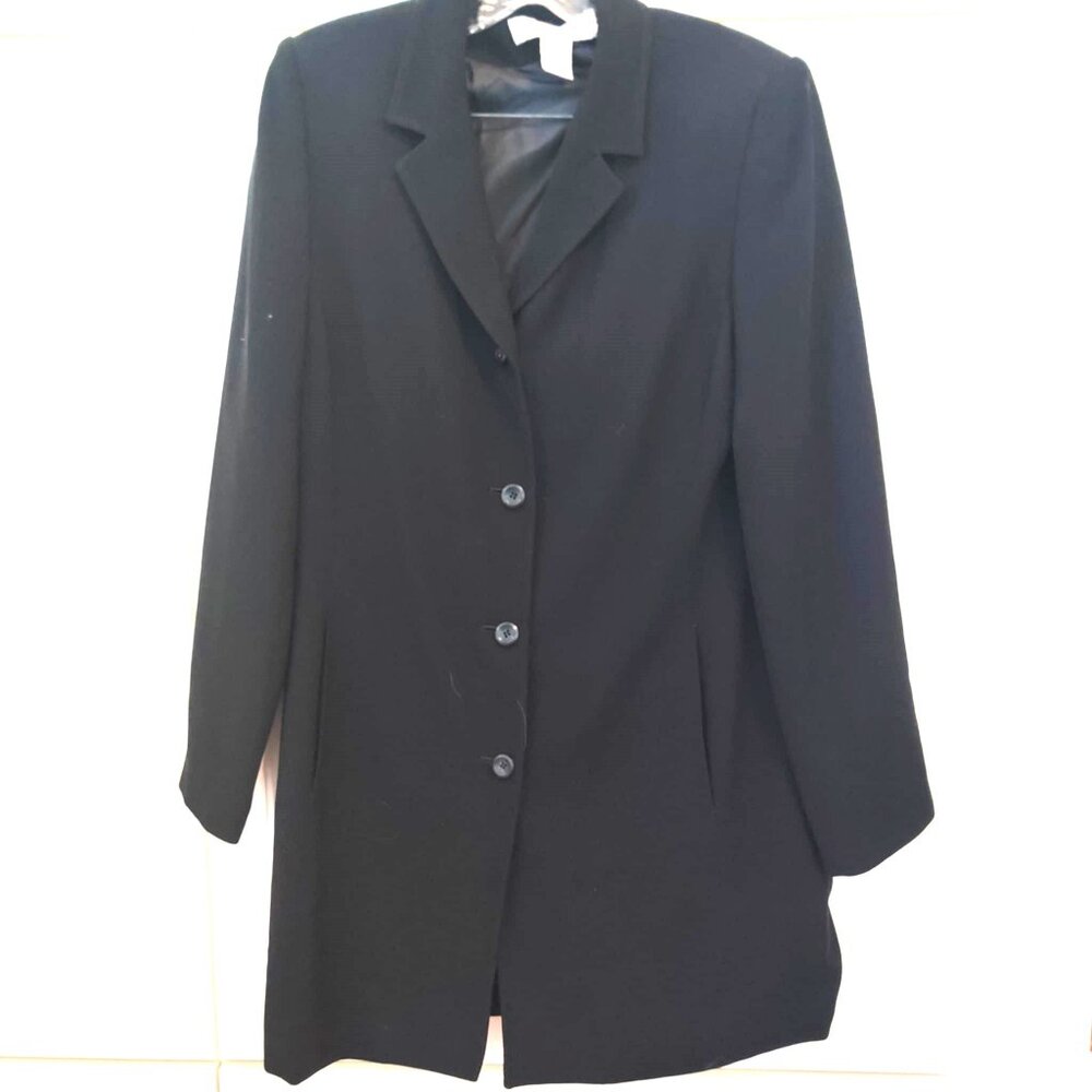 Apostrophe Essentials Black Women's Coat, Size 10